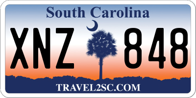 SC license plate XNZ848