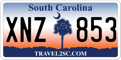 SC license plate XNZ853