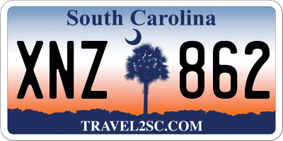 SC license plate XNZ862
