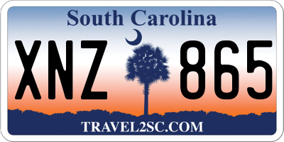 SC license plate XNZ865