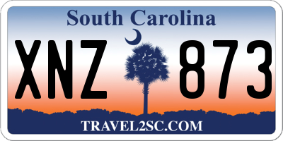 SC license plate XNZ873