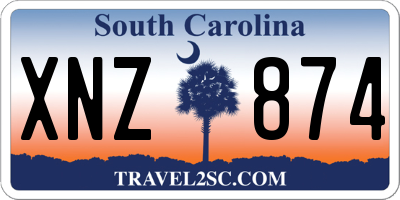 SC license plate XNZ874