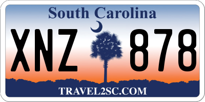 SC license plate XNZ878