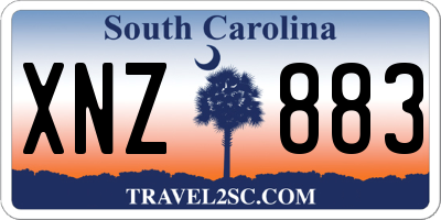 SC license plate XNZ883