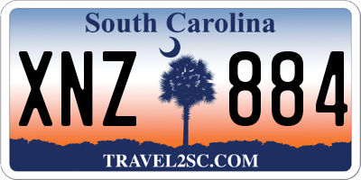 SC license plate XNZ884