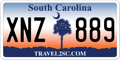 SC license plate XNZ889