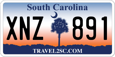SC license plate XNZ891