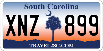 SC license plate XNZ899