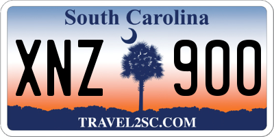 SC license plate XNZ900