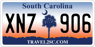 SC license plate XNZ906