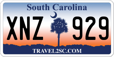 SC license plate XNZ929