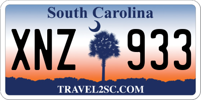 SC license plate XNZ933