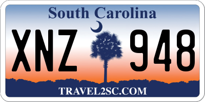 SC license plate XNZ948