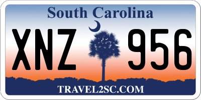 SC license plate XNZ956