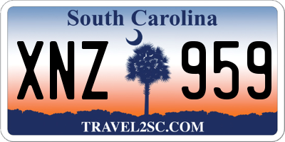 SC license plate XNZ959