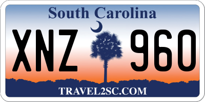 SC license plate XNZ960