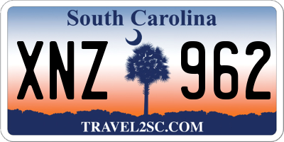 SC license plate XNZ962