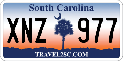 SC license plate XNZ977
