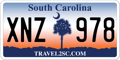 SC license plate XNZ978