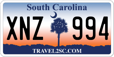 SC license plate XNZ994