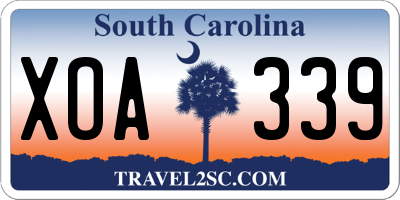 SC license plate XOA339