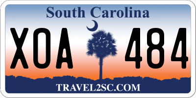 SC license plate XOA484