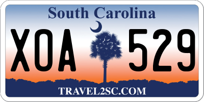 SC license plate XOA529