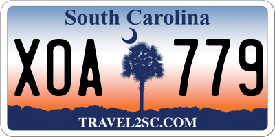 SC license plate XOA779