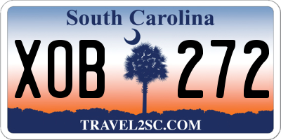 SC license plate XOB272