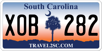 SC license plate XOB282