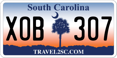 SC license plate XOB307