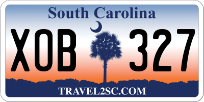 SC license plate XOB327