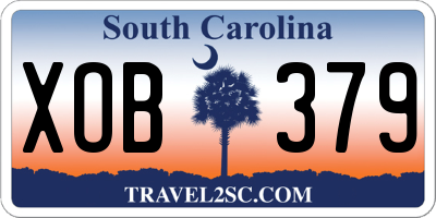 SC license plate XOB379