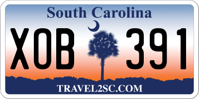 SC license plate XOB391