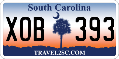 SC license plate XOB393