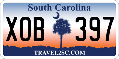 SC license plate XOB397