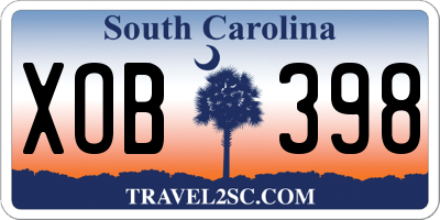 SC license plate XOB398