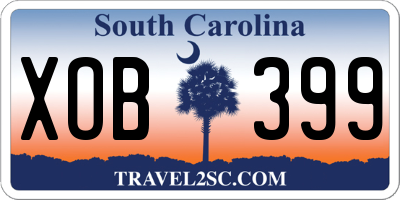 SC license plate XOB399