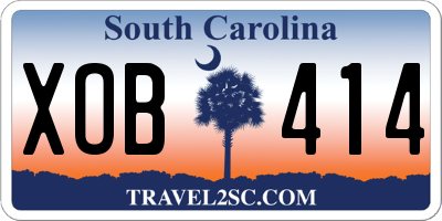 SC license plate XOB414