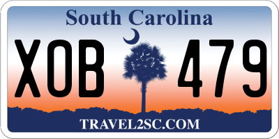 SC license plate XOB479