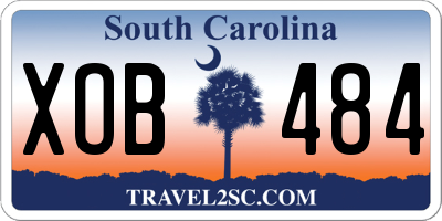 SC license plate XOB484