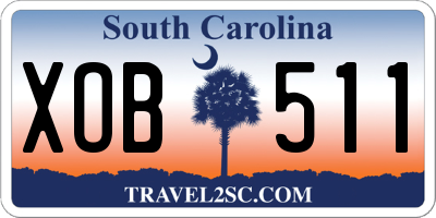SC license plate XOB511