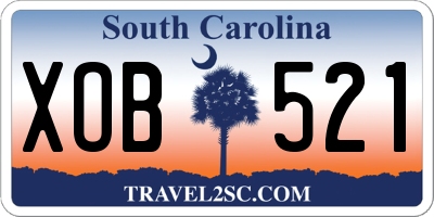 SC license plate XOB521