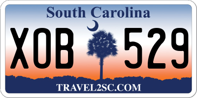 SC license plate XOB529