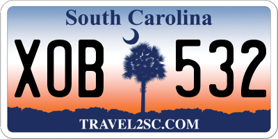 SC license plate XOB532