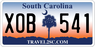 SC license plate XOB541