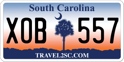 SC license plate XOB557