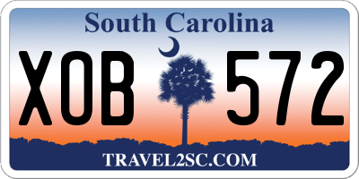 SC license plate XOB572