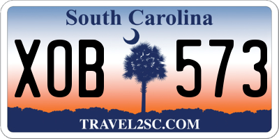 SC license plate XOB573