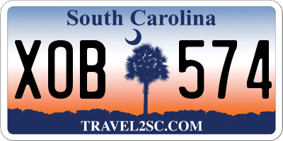 SC license plate XOB574